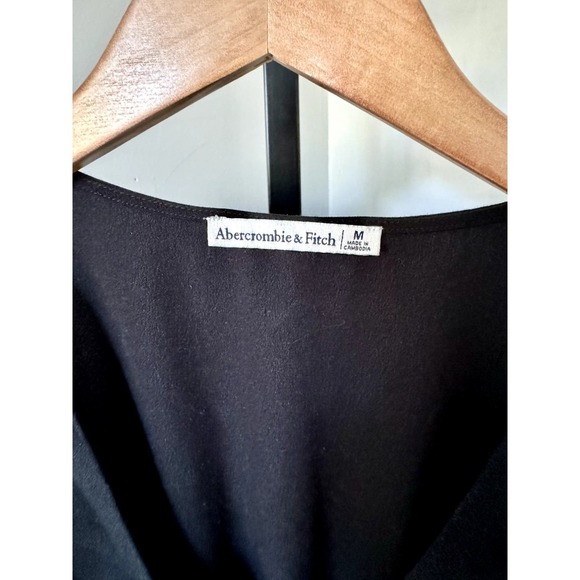 Abercrombie & Fitch Black Long Sleeve Blouse - Picture 5 of 6